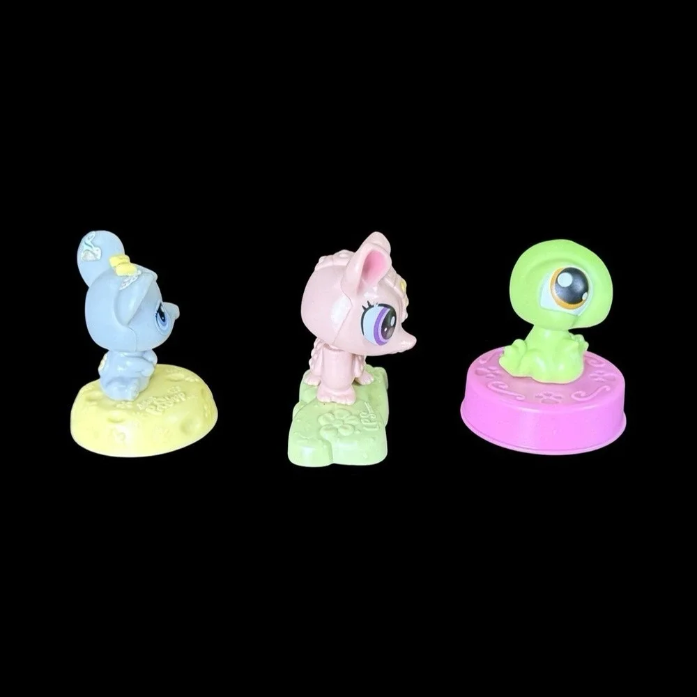 Hasbro Littlest Pet Shop LPS McDonald's Toys Lot Of 3